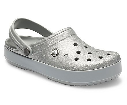 silver crocs
