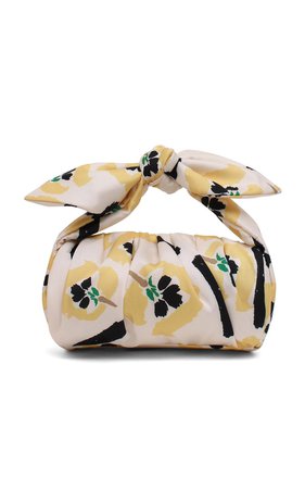 Nane Flower Print Satin Top Handle Bag by Rejina Pyo | Moda Operandi