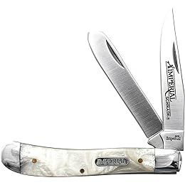 Amazon.com : Rite Edge Pearl Stockman Knife, White, Large : Hunting Knives : Sports & Outdoors