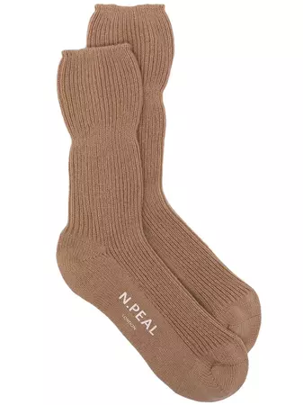N.Peal rib-knit Bed Socks - Farfetch