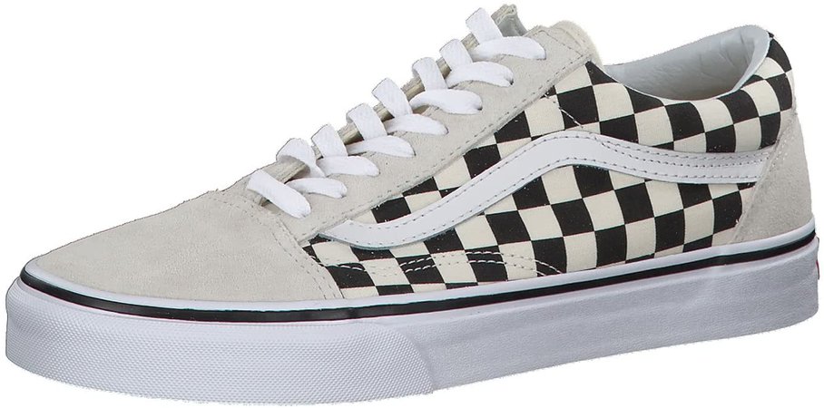 Amazon.com: Vans Men's Low-Top Trainers, Off-white ((Checkerboard) White/Black 27k), 9.5 Women/8 Men : Clothing, Shoes & Jewelry