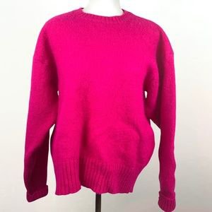 GAP | Sweaters | Vintage 98s Gap Wool Crew Neck Sweater Fuchsia Pink Xl | Poshmark