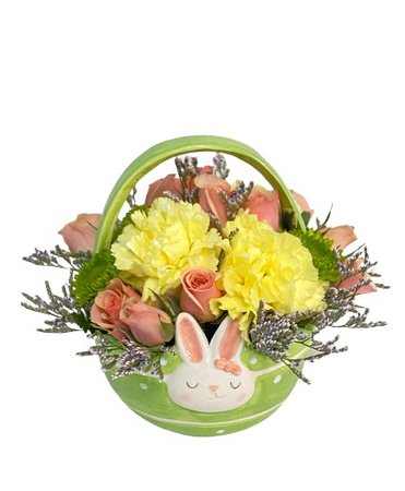 Bunny Basket Bouquet EASTER SPECIAL in Lewiston, ME - BLAIS FLOWERS & GARDEN CENTER