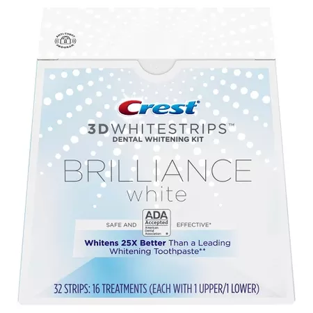Crest 3D Whitestrips Brilliance White Teeth Whitening Kit - 16ct : Target