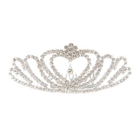 Claire's Crystal Heart Tiara Comb