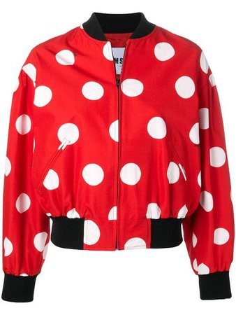 MSGM polka dot bomber jacket $408 - Buy Online SS19 - Quick Shipping, Price