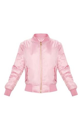 Pink Bomber Jacket | Coats & Jackets | PrettyLittleThing USA