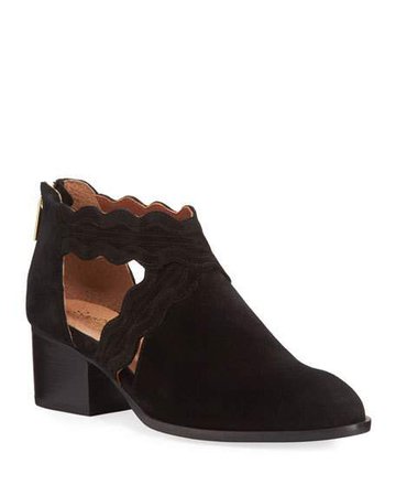 Seychelles All Together Cutout Suede Booties