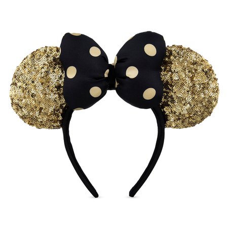 Minnie Mouse Ear Headband - Gold