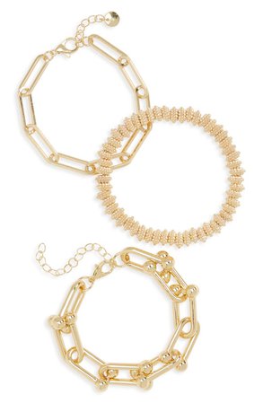 BP. Assorted 3-Pack Chain Link Bracelets | Nordstrom