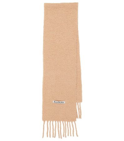 Acne Studios - Alpaca wool-blend bouclé scarf | Mytheresa