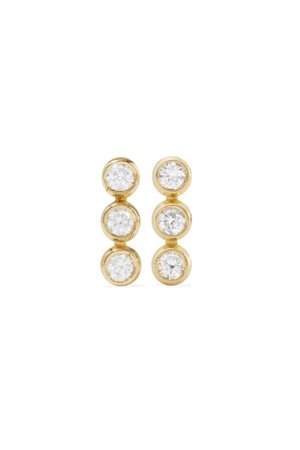 Buy Jennifer Meyer 18 Karat Gold Diamond Earrings Online