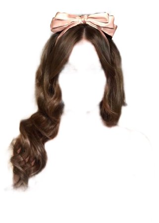 Hair wite bow png