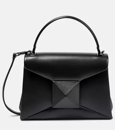 One Stud Mini Leather Crossbody Bag in Black - Valentino Garavani | Mytheresa