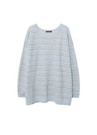 Violeta BY MANGO Lurex stripes sweater