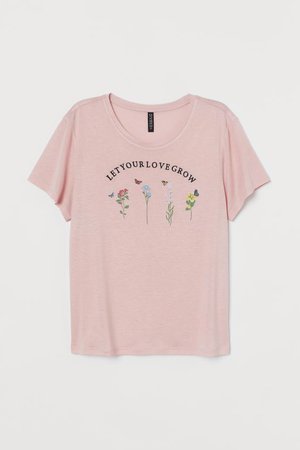 Viscose T-shirt - Pink - Ladies | H&M US