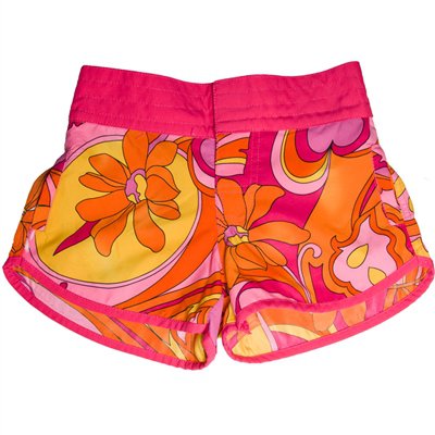 Flower Power Inspired Swim Beach Shorts For Girls by Zee&Zo.