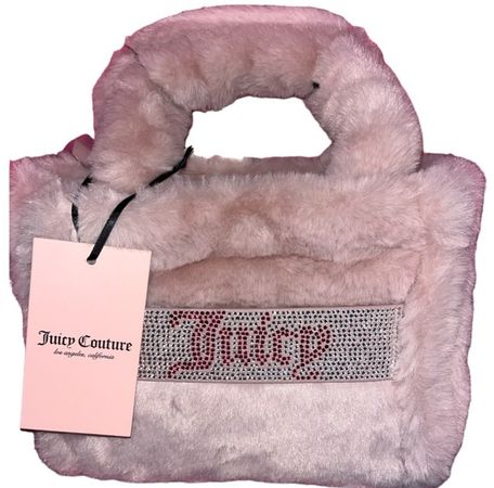 Juicy Couture Fur Purse Light pink