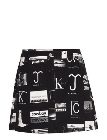 Calvin Klein Jeans Mini Punk Aop Skirt, (Punk Aop) (99.90 €) - Calvin Klein Jeans - | Boozt.com