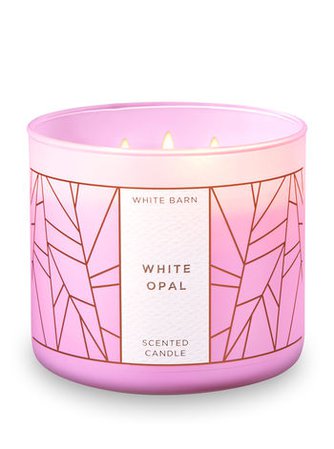 scented candle "white opal" by white barn