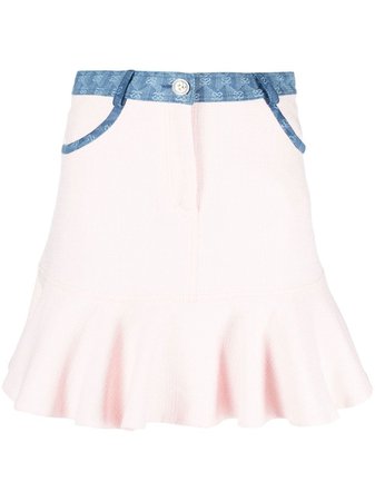 SANDRO contrast-trimmed Mini Skirt - Farfetch