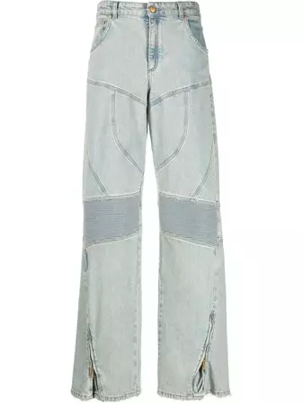 Blumarine Panelled high-waisted Jeans - Farfetch