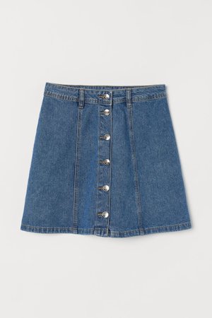 A-line Skirt - Denim blue - Ladies | H&M US