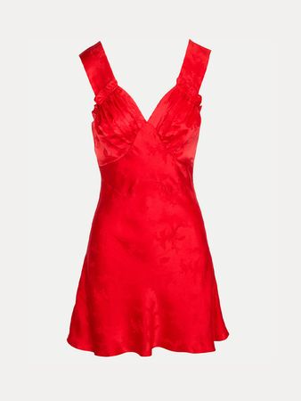 The Roxy Dress | Red Dragon | Silk Mini Dress | Réalisation Par