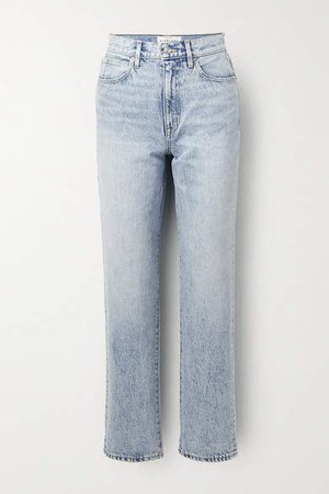 Slvrlake SLVRLAKE High-rise Straight-leg Jeans - Light denim