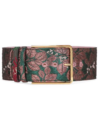 Dolce & Gabbana floral-jacquard belt