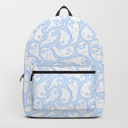 Good Lil' Ghost Gang in Baby Blue Backpack by paisleydrawrs | Society6