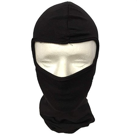 Amazon.com: Cotton Konnection 2 Pack, Black Spandex Ninja mask, face mask, Ski mask,Helmet Liner: Clothing