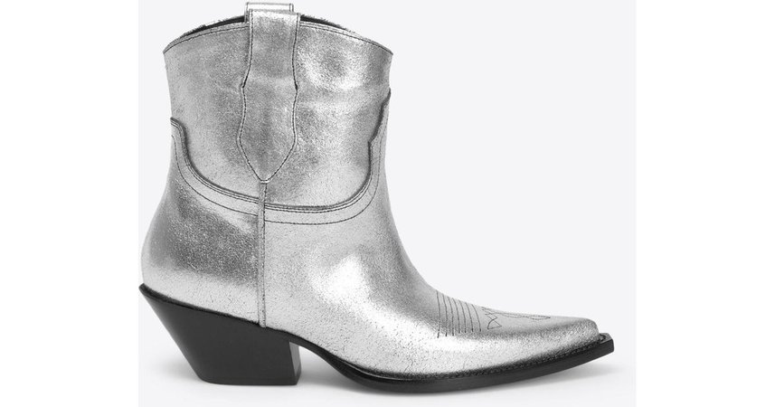 maison martin margiela maison martin margiela cowboy boots silver