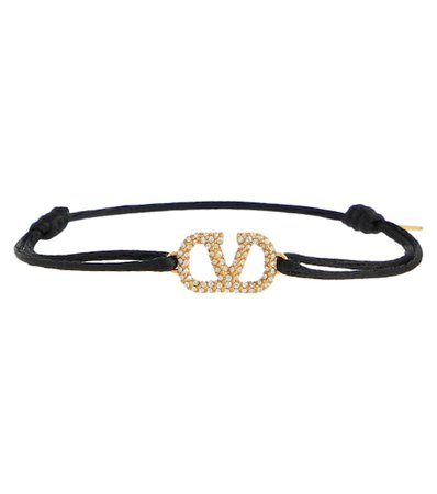 Valentino / Garavani - Valentino Garavani embellished VLOGO bracelet | Mytheresa