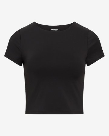 Body Contour Double Layer Cropped Tee