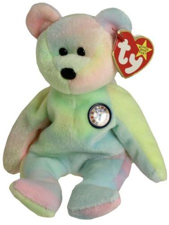 Rare TY Beanie Baby B.B. Bear 1999 PE Pellets Birthday Bear retired | eBay