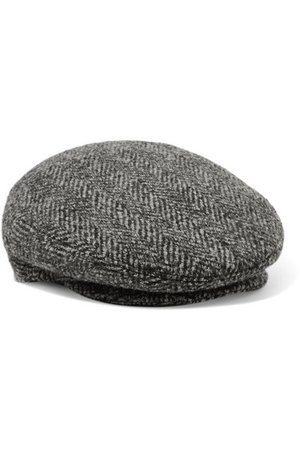 Isabel Marant | Gabor herringbone wool-tweed cap | NET-A-PORTER.COM