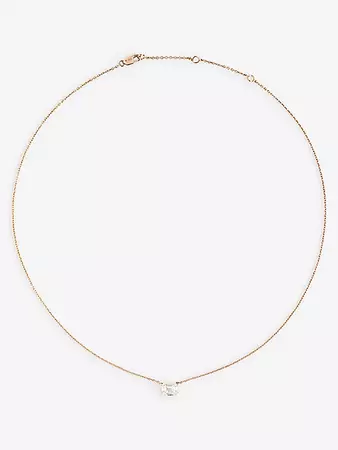 THE ALKEMISTRY - Alice Van Cal Anima 18ct rose-gold and 0.3ct diamond pendant necklace | Selfridges.com