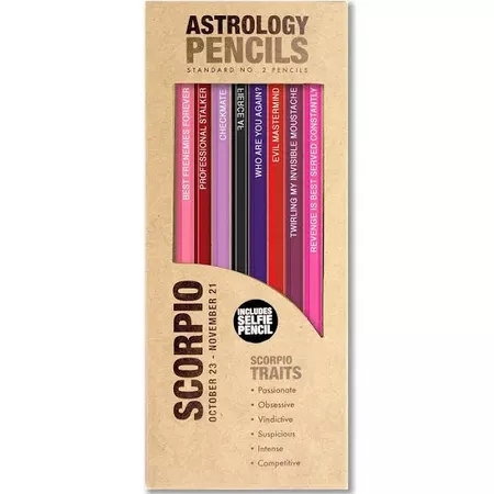 Astrology Pencils - Scorpio | Google Shopping