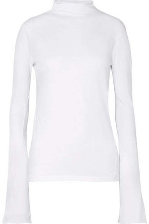 Organic Cotton-jersey Top - White