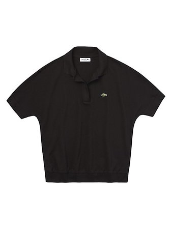Shop Lacoste Relaxed Piqué Polo Shirt | Saks Fifth Avenue