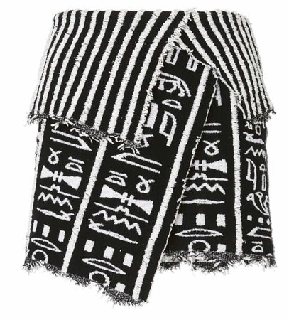 balmain egyptian skirt