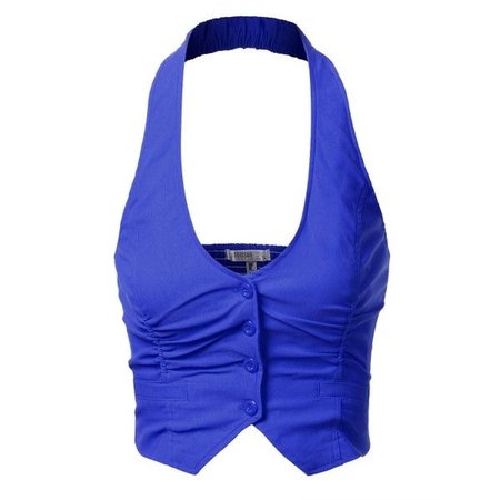 blue vest