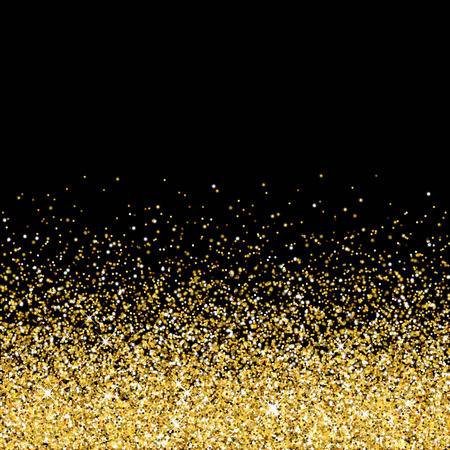 Gold and Black Glitter Background