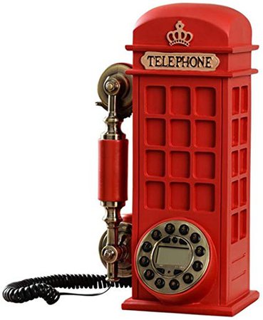 Novelty Fashion Creative Telephone Booth Style Antique Telephone: Amazon.ca: Office Products