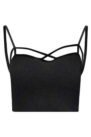 Strappy Front Bralet | Boohoo