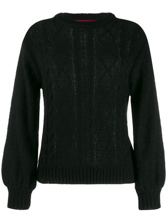 Guardaroba Cable Knit Crew Neck Sweater