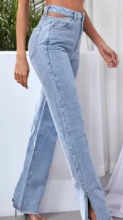 split hem jeans - Google Search