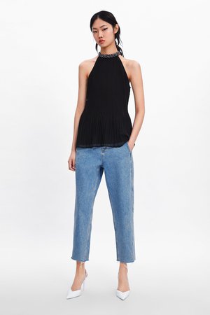 BEADED BLOUSE - View All-SHIRTS | BLOUSES-WOMAN | ZARA United States