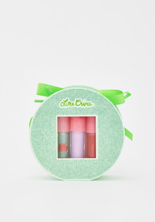 Lime Crime Winter Shine 3 Piece Mini Wet Cherry Lip Gloss Set | Dolls Kill